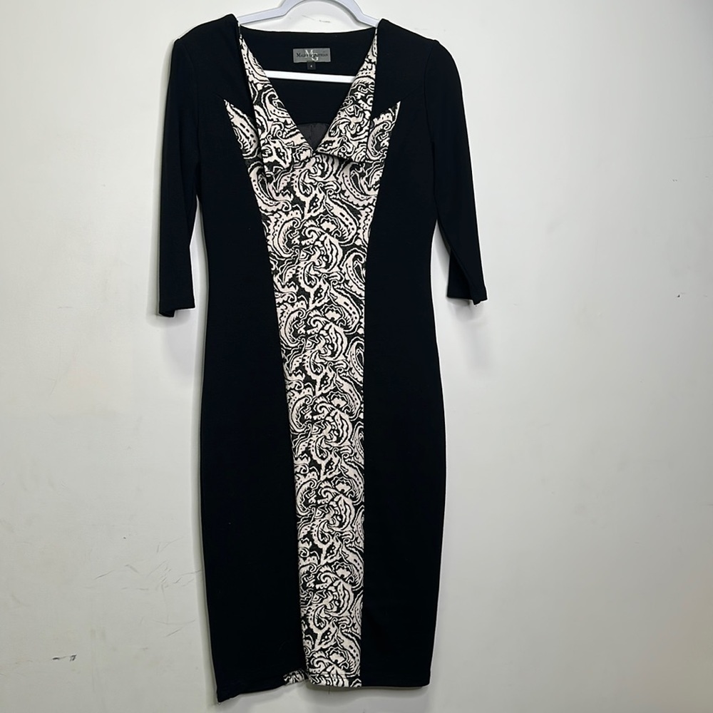 MALENE GROTRIAN | Tapestry Front Half Sleeve Dress with Collar
